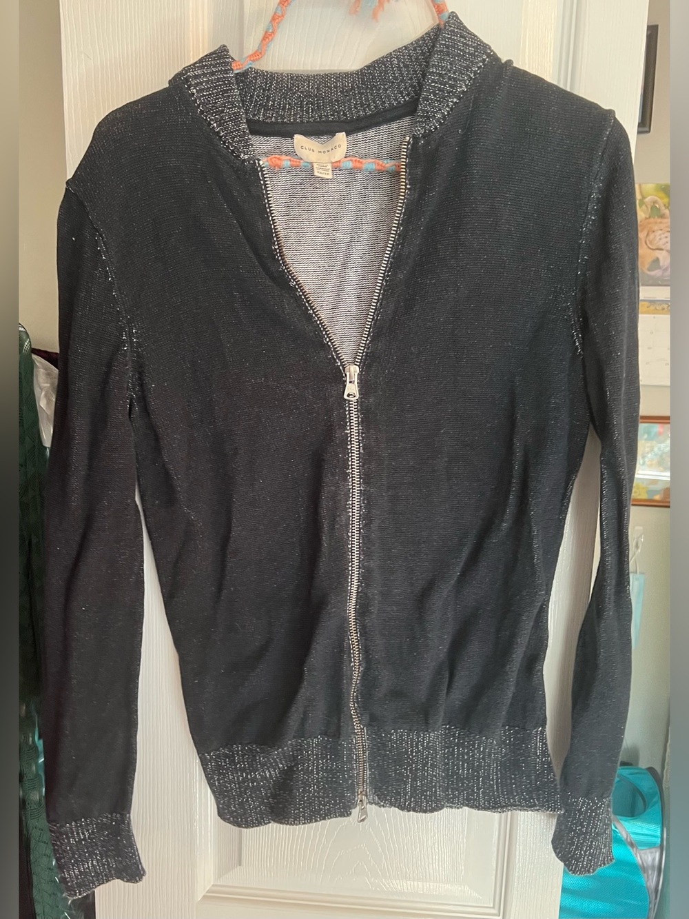 Club Monaco zip up sweater